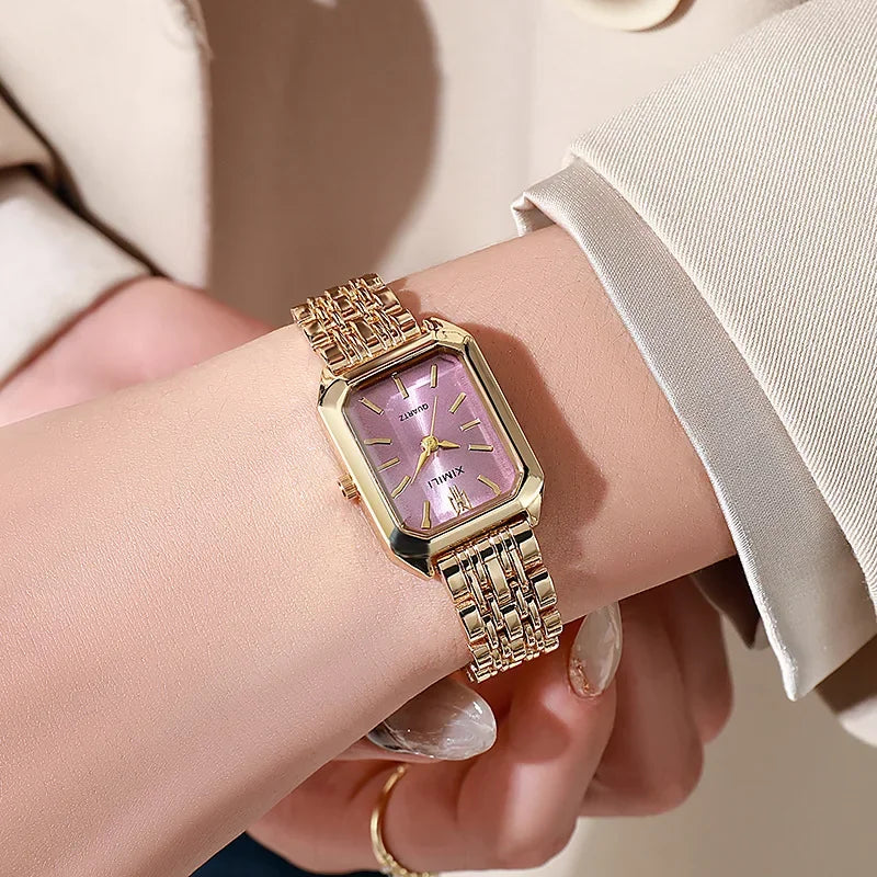 Elegant Quartz Wristwatch for Women – Simple Fashion Gift 2025