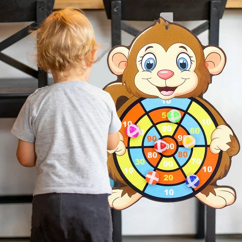 Sticky Ball Dart Board – Educational Indoor Game for Kids 3-7