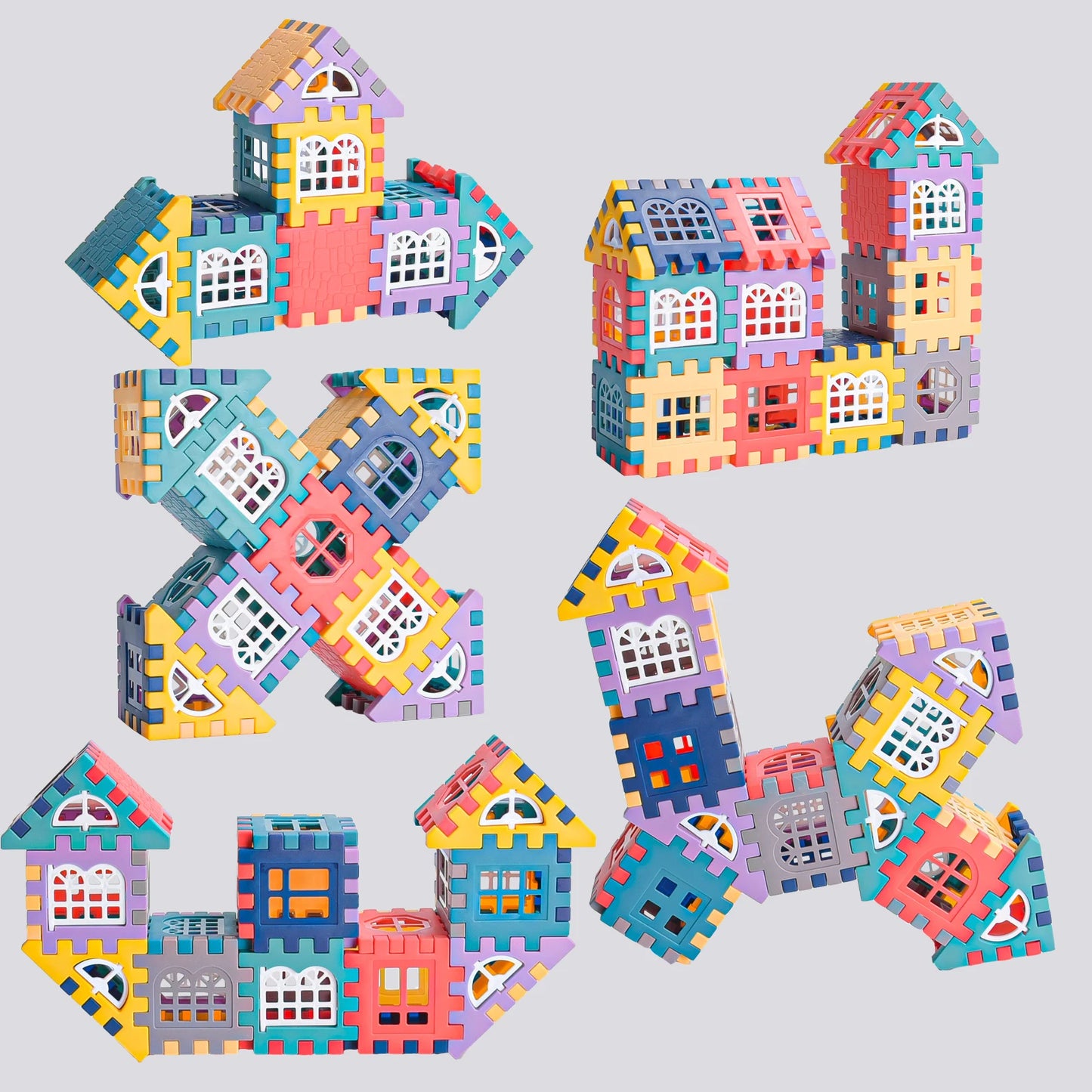 Large House Building Blocks for Kids – Simulation Window Design